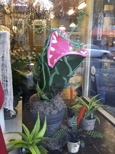 Prop of Audrey in a store window